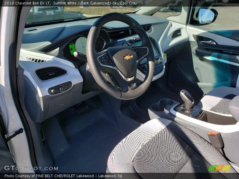 Summit White / Dark Galvanized/­Sky Cool Gray 2019 Chevrolet Bolt EV LT