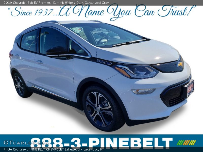 Summit White / Dark Galvanized Gray 2019 Chevrolet Bolt EV Premier