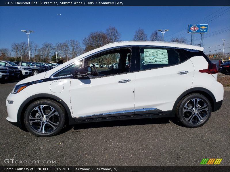 Summit White / Dark Galvanized Gray 2019 Chevrolet Bolt EV Premier