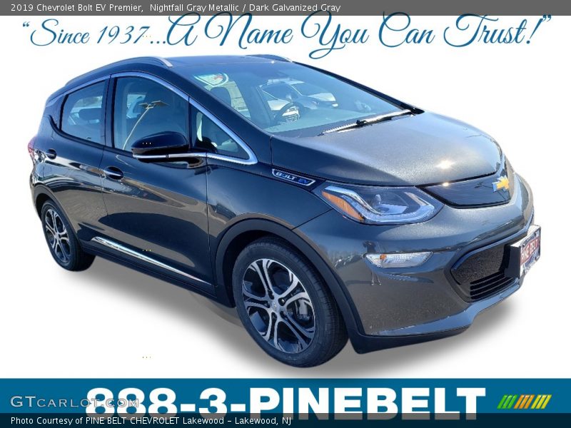 Nightfall Gray Metallic / Dark Galvanized Gray 2019 Chevrolet Bolt EV Premier