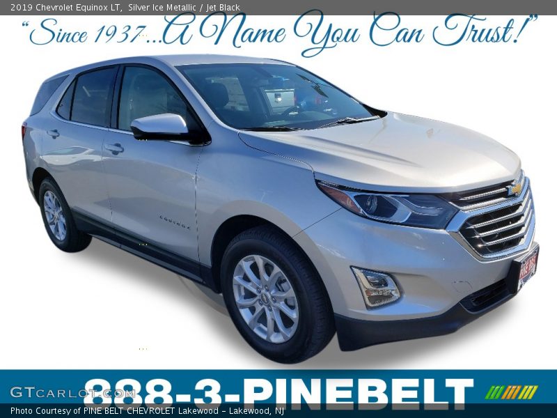 Silver Ice Metallic / Jet Black 2019 Chevrolet Equinox LT