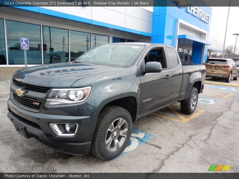 Shadow Gray Metallic / Jet Black 2019 Chevrolet Colorado Z71 Extended Cab 4x4