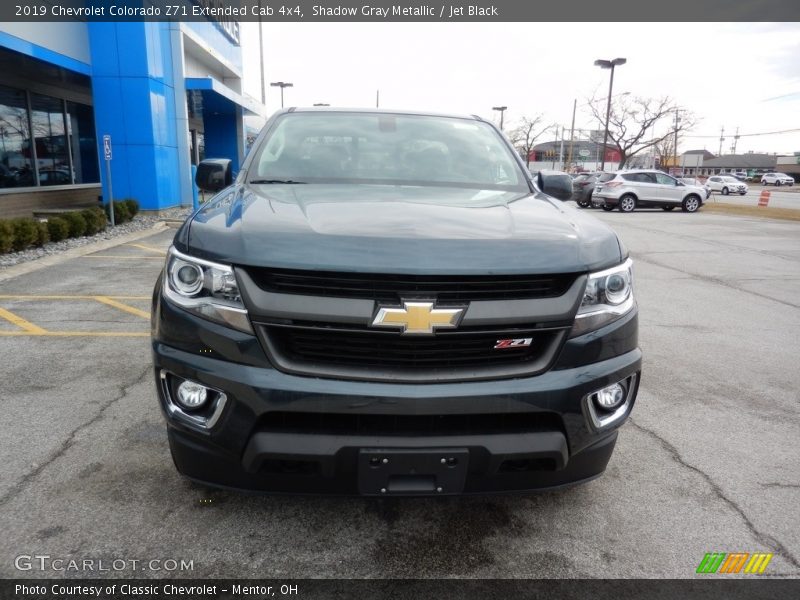 Shadow Gray Metallic / Jet Black 2019 Chevrolet Colorado Z71 Extended Cab 4x4