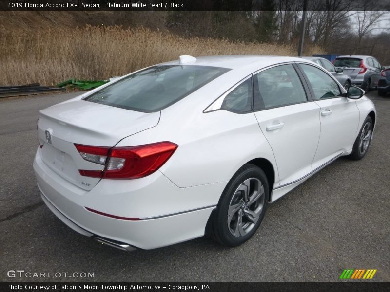 Platinum White Pearl / Black 2019 Honda Accord EX-L Sedan