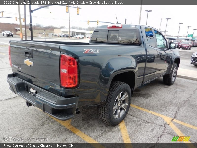 Shadow Gray Metallic / Jet Black 2019 Chevrolet Colorado Z71 Extended Cab 4x4