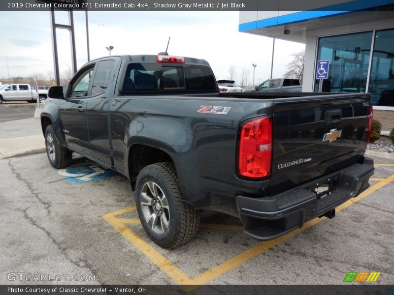 Shadow Gray Metallic / Jet Black 2019 Chevrolet Colorado Z71 Extended Cab 4x4