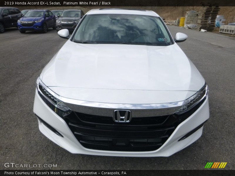 Platinum White Pearl / Black 2019 Honda Accord EX-L Sedan