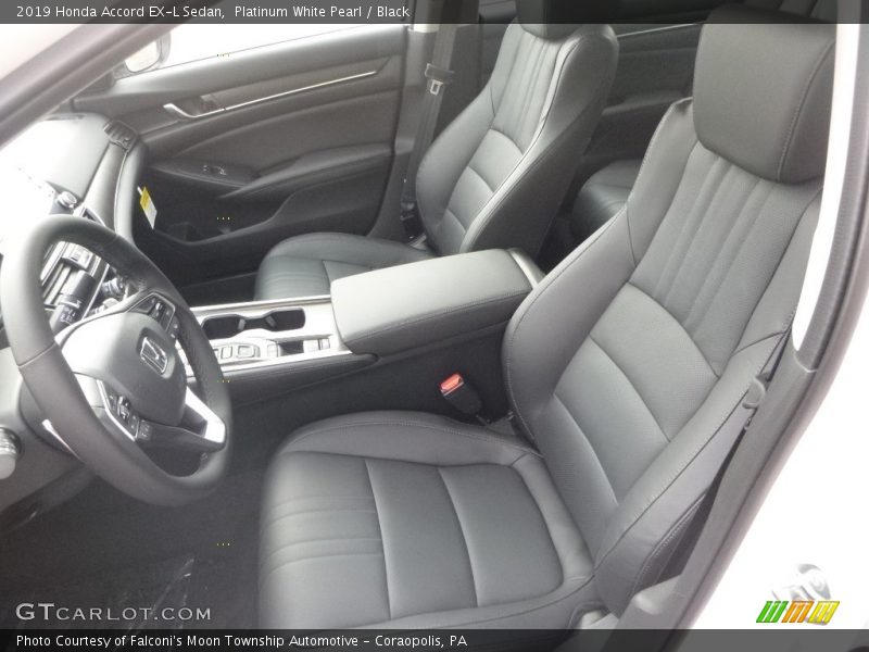 Platinum White Pearl / Black 2019 Honda Accord EX-L Sedan