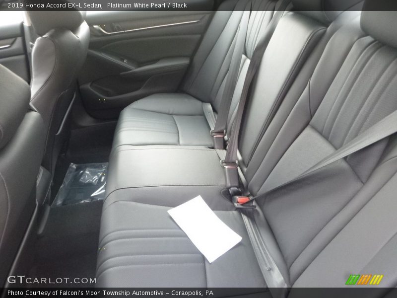 Platinum White Pearl / Black 2019 Honda Accord EX-L Sedan