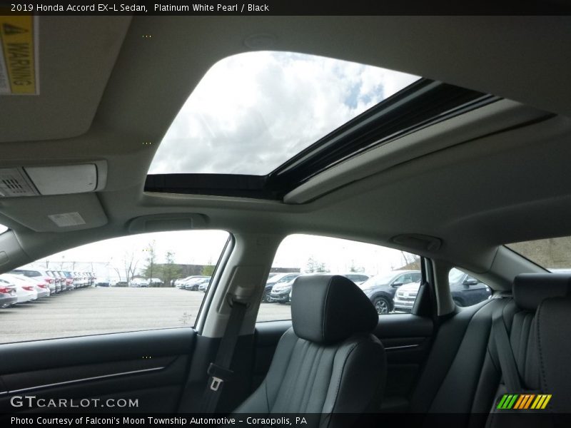 Platinum White Pearl / Black 2019 Honda Accord EX-L Sedan