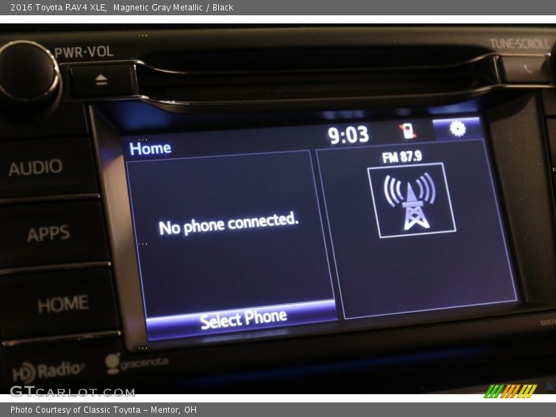 Magnetic Gray Metallic / Black 2016 Toyota RAV4 XLE
