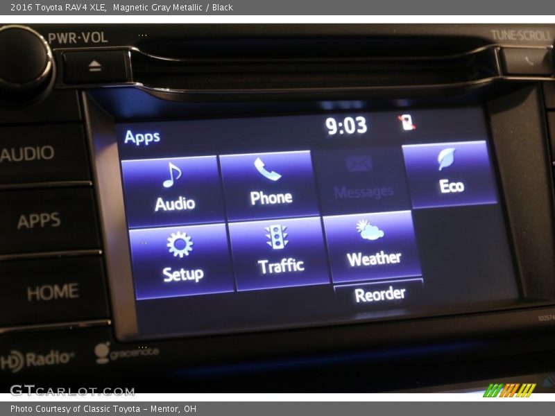Magnetic Gray Metallic / Black 2016 Toyota RAV4 XLE