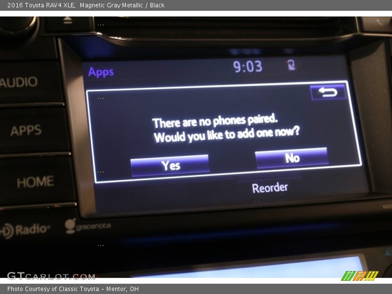 Magnetic Gray Metallic / Black 2016 Toyota RAV4 XLE