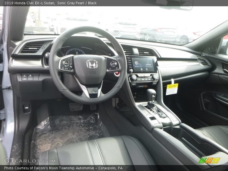  2019 Civic EX-L Sedan Black Interior