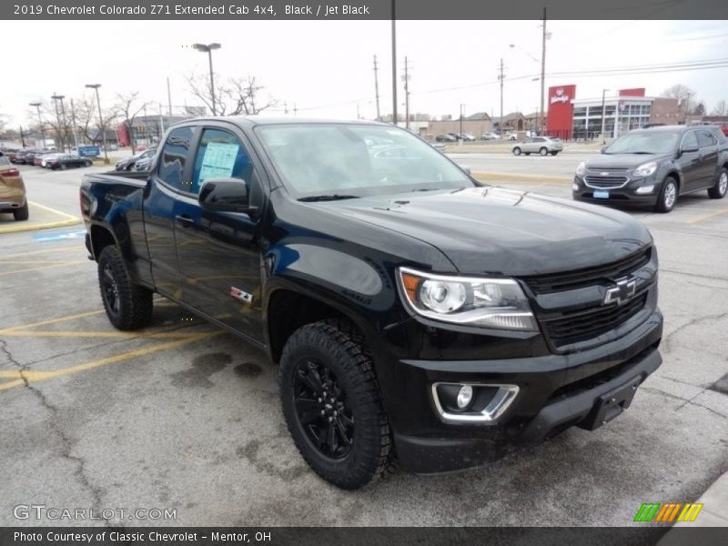 Black / Jet Black 2019 Chevrolet Colorado Z71 Extended Cab 4x4