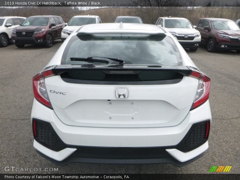 Taffeta White / Black 2019 Honda Civic LX Hatchback