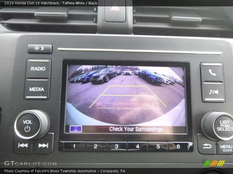 Taffeta White / Black 2019 Honda Civic LX Hatchback