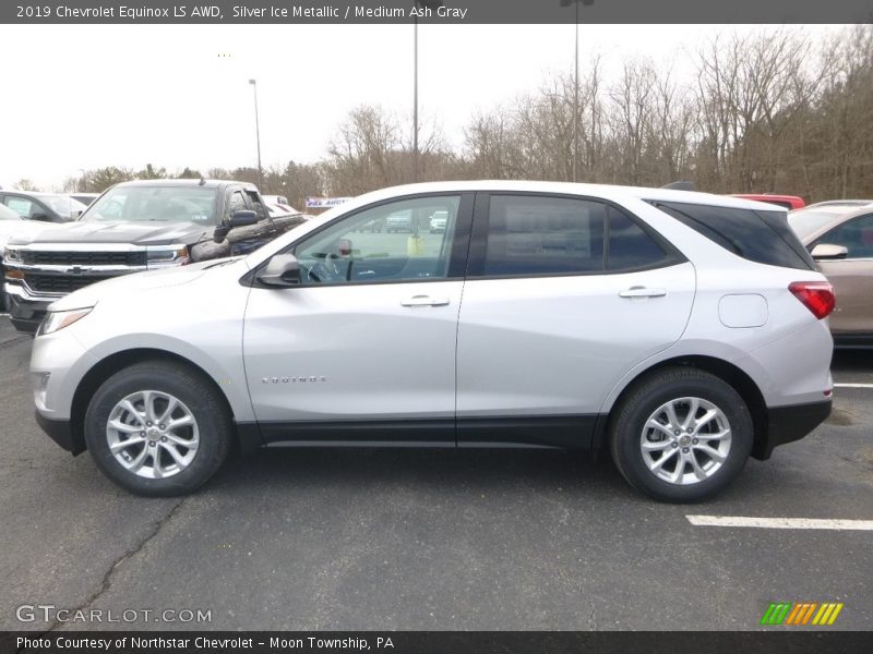 Silver Ice Metallic / Medium Ash Gray 2019 Chevrolet Equinox LS AWD