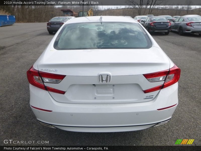 Platinum White Pearl / Black 2019 Honda Accord Touring Sedan
