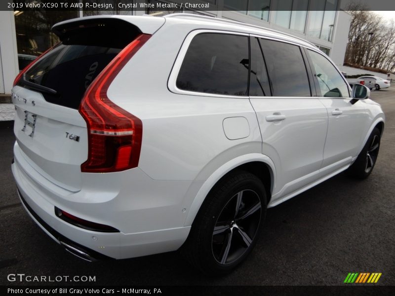 Crystal White Metallic / Charcoal 2019 Volvo XC90 T6 AWD R-Design