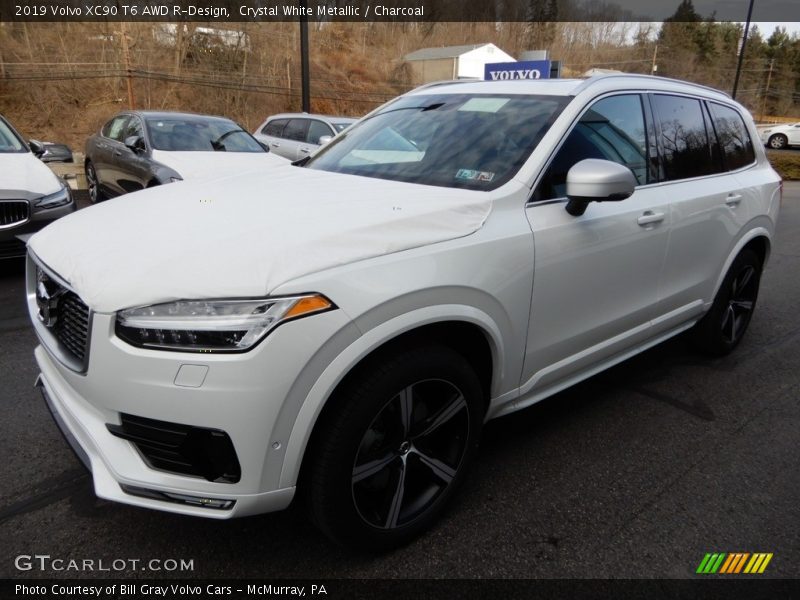 Crystal White Metallic / Charcoal 2019 Volvo XC90 T6 AWD R-Design