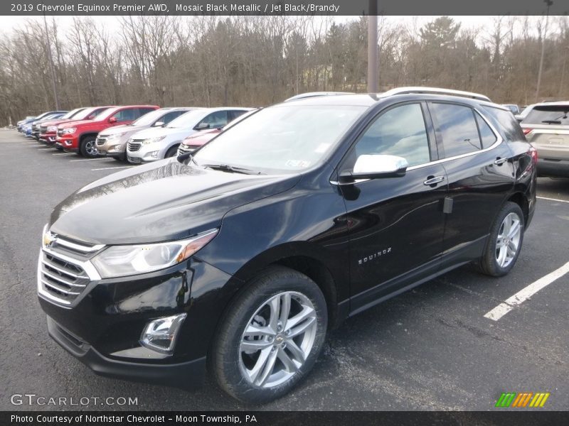 Mosaic Black Metallic / Jet Black/Brandy 2019 Chevrolet Equinox Premier AWD