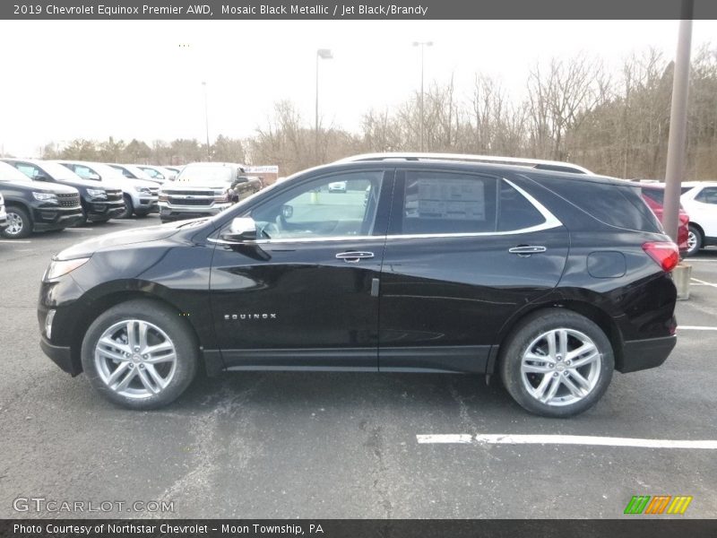 Mosaic Black Metallic / Jet Black/Brandy 2019 Chevrolet Equinox Premier AWD