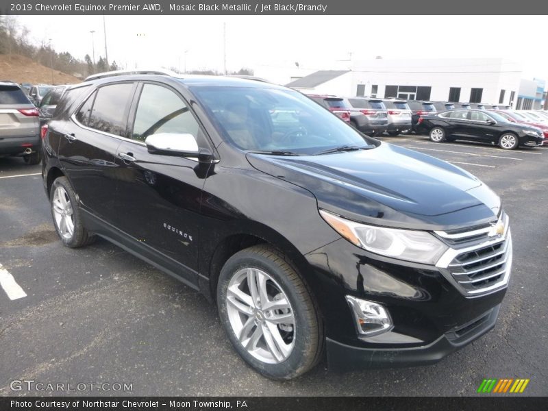 Mosaic Black Metallic / Jet Black/Brandy 2019 Chevrolet Equinox Premier AWD