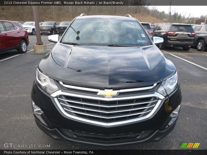 Mosaic Black Metallic / Jet Black/Brandy 2019 Chevrolet Equinox Premier AWD