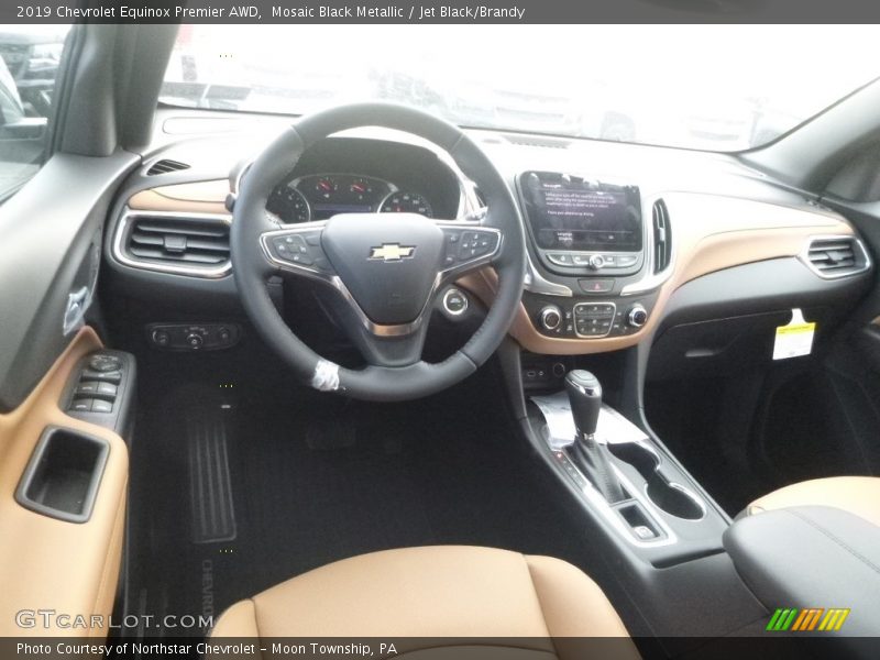 Mosaic Black Metallic / Jet Black/Brandy 2019 Chevrolet Equinox Premier AWD