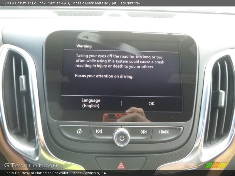 Mosaic Black Metallic / Jet Black/Brandy 2019 Chevrolet Equinox Premier AWD