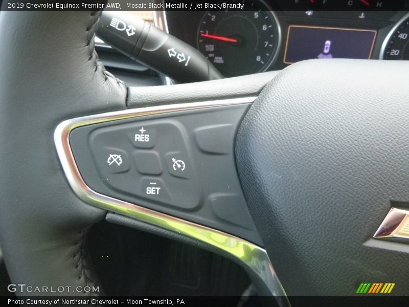 Mosaic Black Metallic / Jet Black/Brandy 2019 Chevrolet Equinox Premier AWD