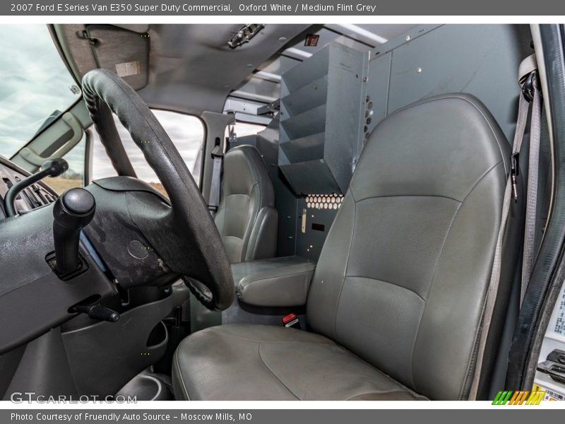 Oxford White / Medium Flint Grey 2007 Ford E Series Van E350 Super Duty Commercial