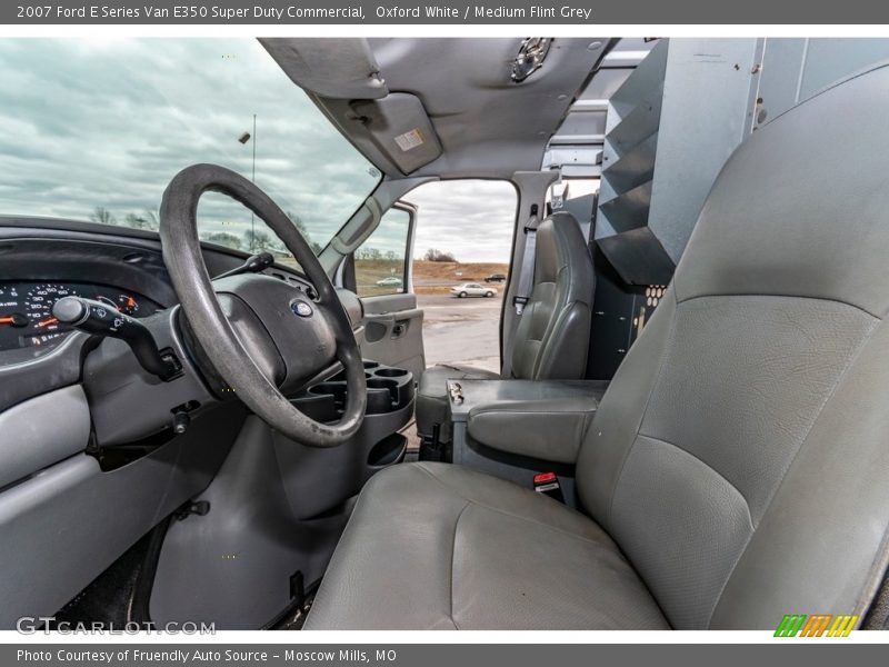 Oxford White / Medium Flint Grey 2007 Ford E Series Van E350 Super Duty Commercial