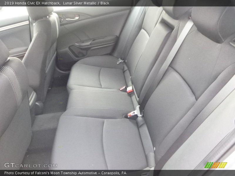 Lunar Silver Metallic / Black 2019 Honda Civic EX Hatchback