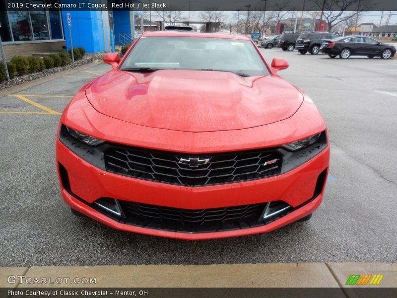 Red Hot / Jet Black 2019 Chevrolet Camaro LT Coupe
