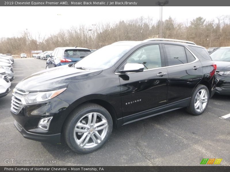 Mosaic Black Metallic / Jet Black/Brandy 2019 Chevrolet Equinox Premier AWD