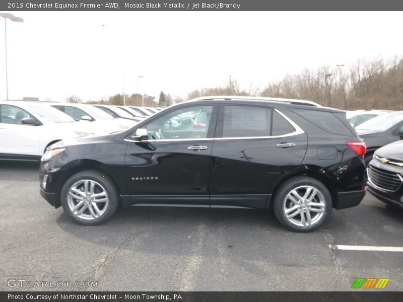 Mosaic Black Metallic / Jet Black/Brandy 2019 Chevrolet Equinox Premier AWD