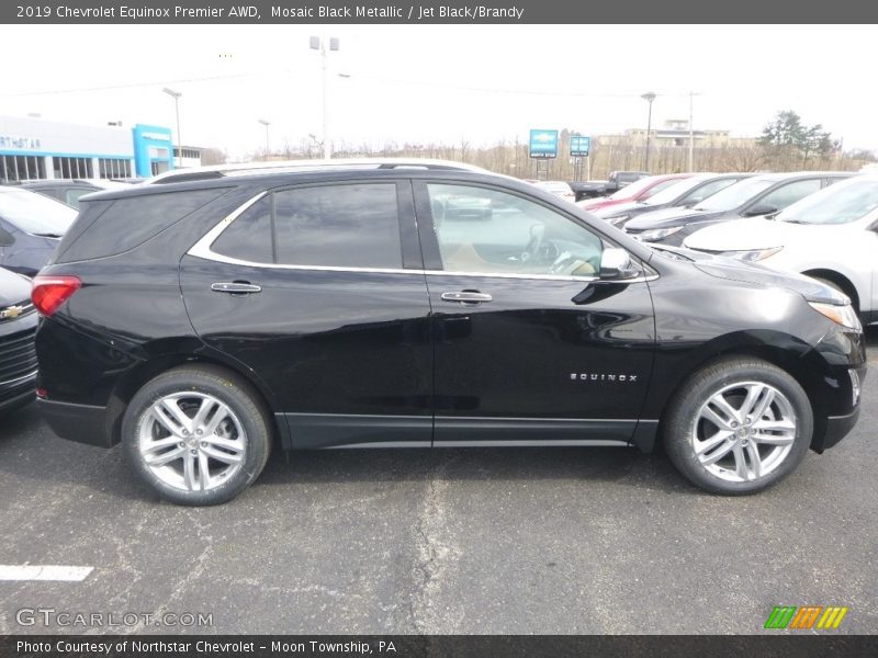 Mosaic Black Metallic / Jet Black/Brandy 2019 Chevrolet Equinox Premier AWD
