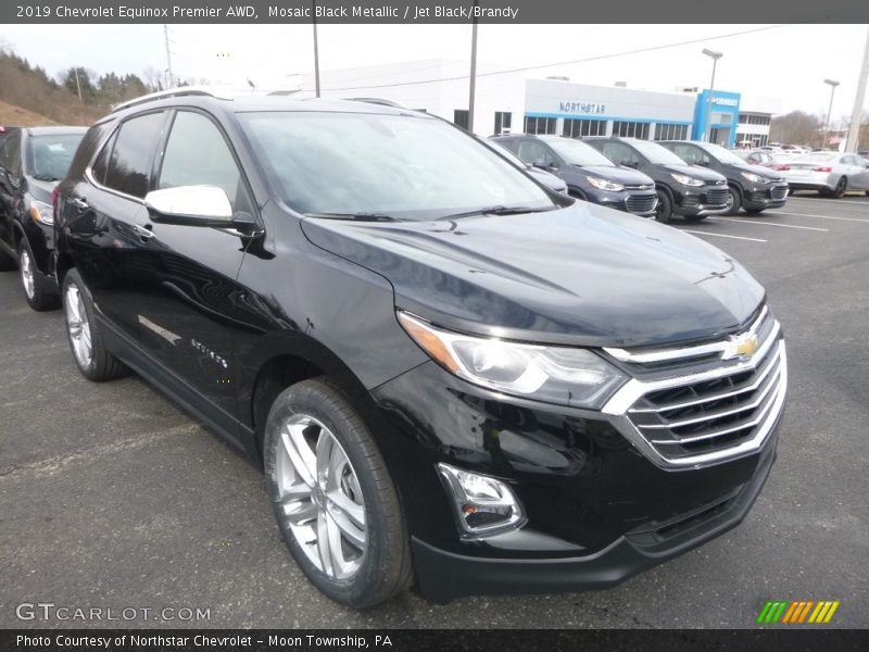 Mosaic Black Metallic / Jet Black/Brandy 2019 Chevrolet Equinox Premier AWD
