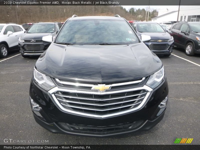 Mosaic Black Metallic / Jet Black/Brandy 2019 Chevrolet Equinox Premier AWD
