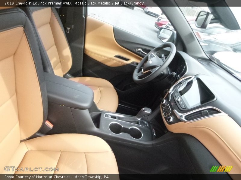 Mosaic Black Metallic / Jet Black/Brandy 2019 Chevrolet Equinox Premier AWD