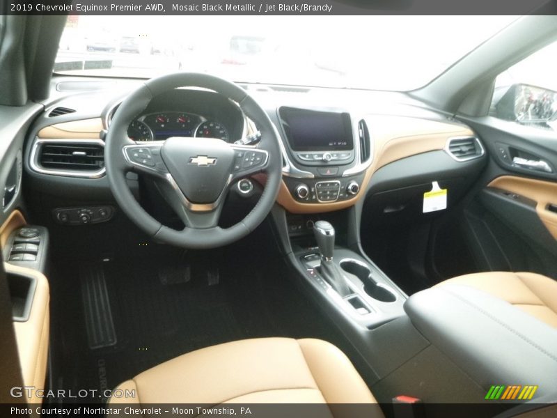 Mosaic Black Metallic / Jet Black/Brandy 2019 Chevrolet Equinox Premier AWD