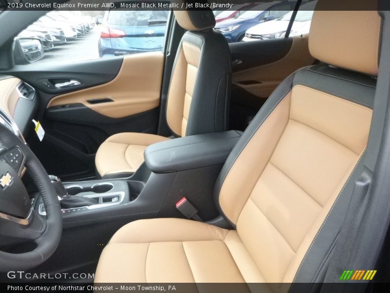 Mosaic Black Metallic / Jet Black/Brandy 2019 Chevrolet Equinox Premier AWD