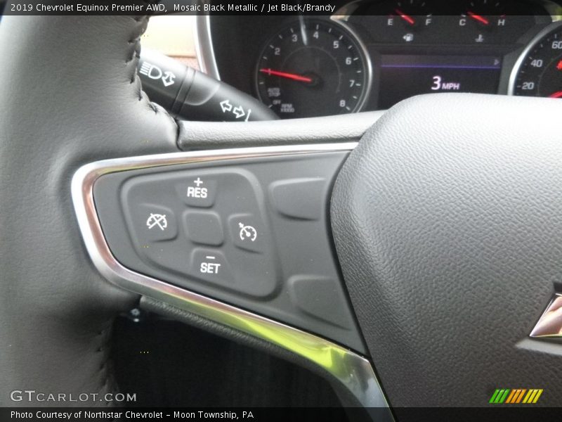 Mosaic Black Metallic / Jet Black/Brandy 2019 Chevrolet Equinox Premier AWD