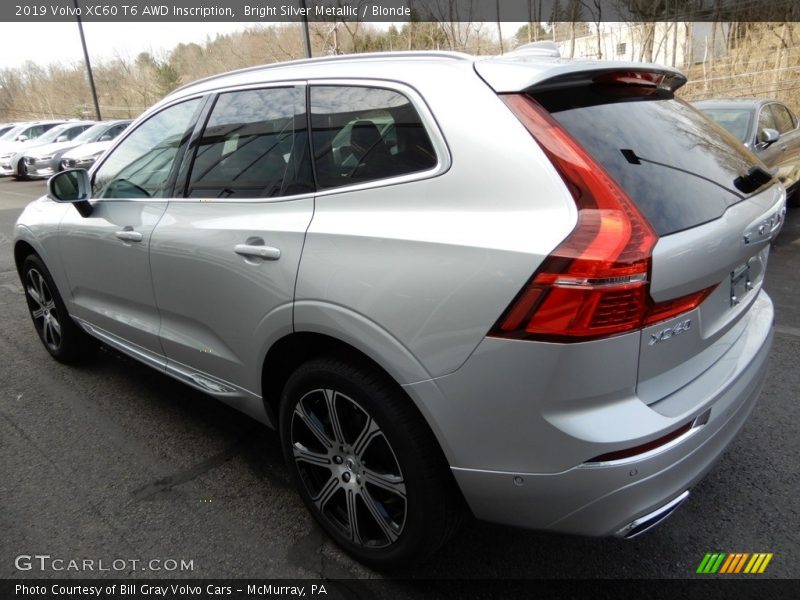 Bright Silver Metallic / Blonde 2019 Volvo XC60 T6 AWD Inscription