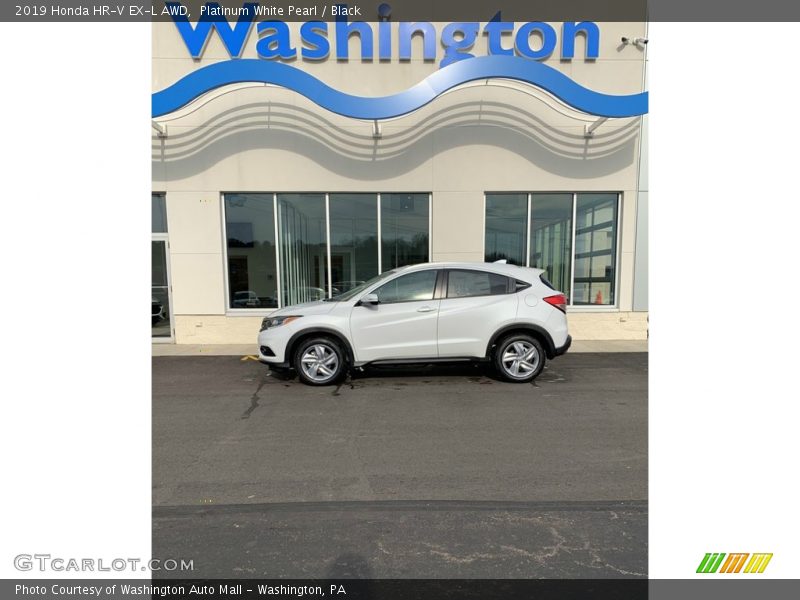 Platinum White Pearl / Black 2019 Honda HR-V EX-L AWD