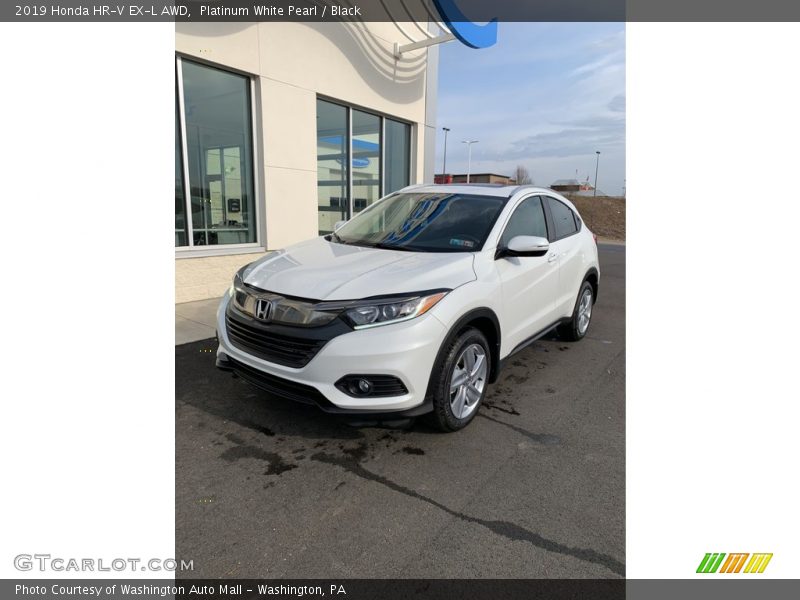 Platinum White Pearl / Black 2019 Honda HR-V EX-L AWD