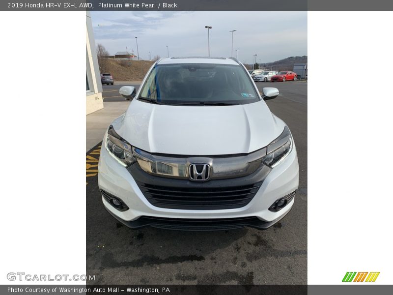 Platinum White Pearl / Black 2019 Honda HR-V EX-L AWD
