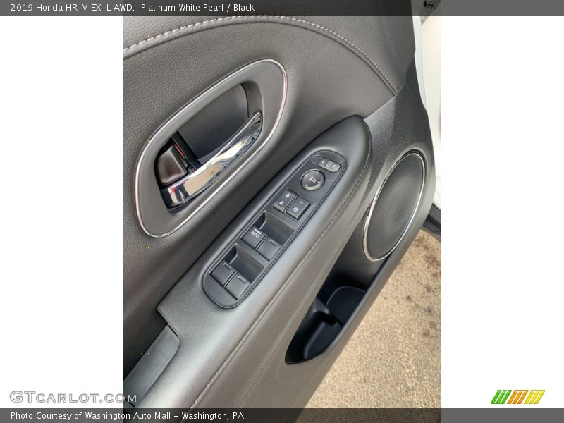 Platinum White Pearl / Black 2019 Honda HR-V EX-L AWD